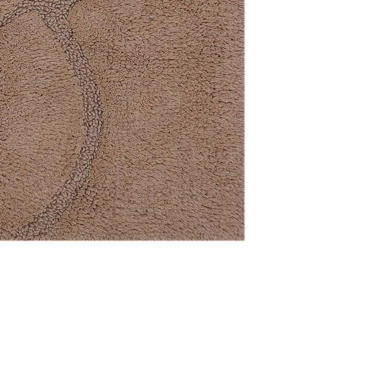Beautiful Sculptured Chain Design Bath Rug With Anti Skid Latex Back Is Made Cotton Super Soft