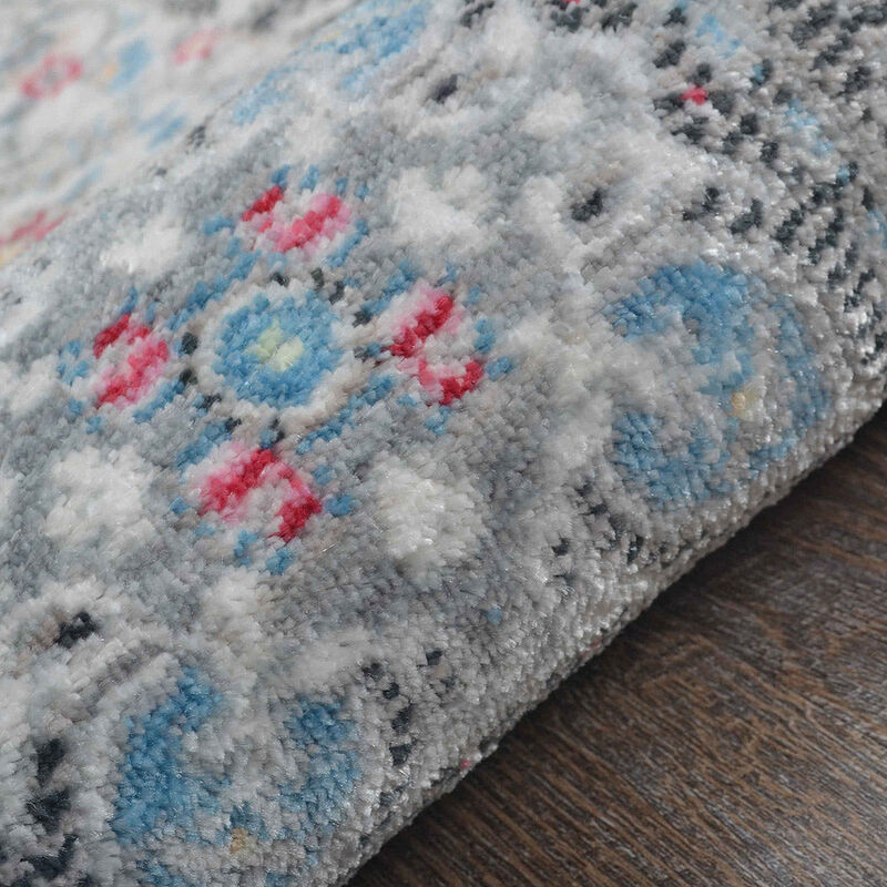 RUGSOTIC CARPETS MACHINE MADE POLYESTER AREA RUGS  - 9'x12', Rectangle Shape, Multicolor Color, Classic Oriental Traditional  Design, Low Pile Machine Made Area Rugs (M00099)