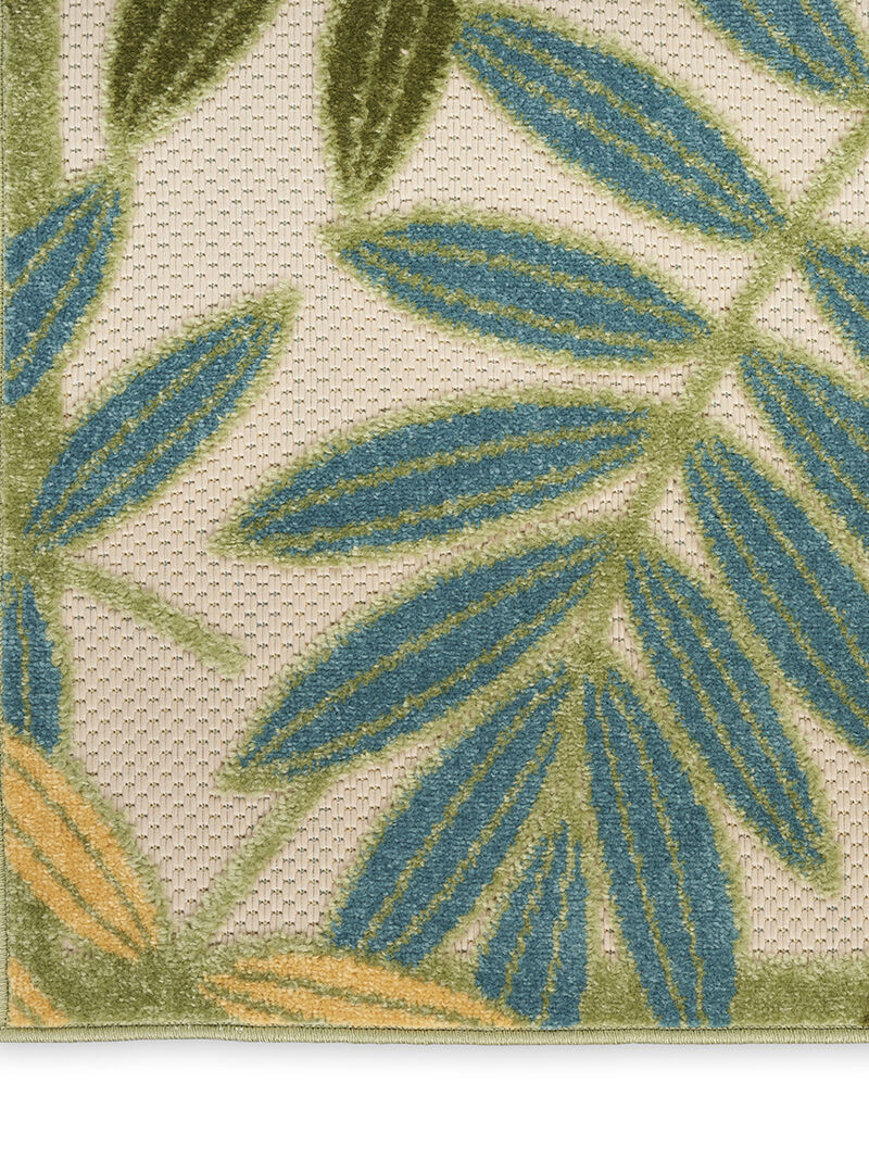 Aloha ALH18 Green/Multicolor 6' x 9' Rug