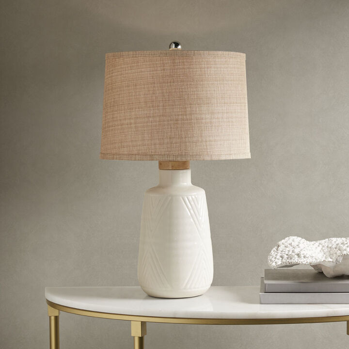 Gracie Mills Adison Bohemian Ceramic Table Lamp