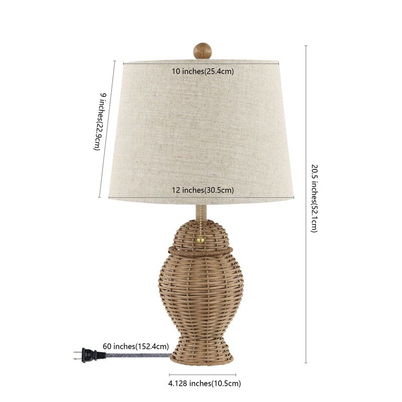 Margie Bohemian Rustic Iron LED Table Lamp