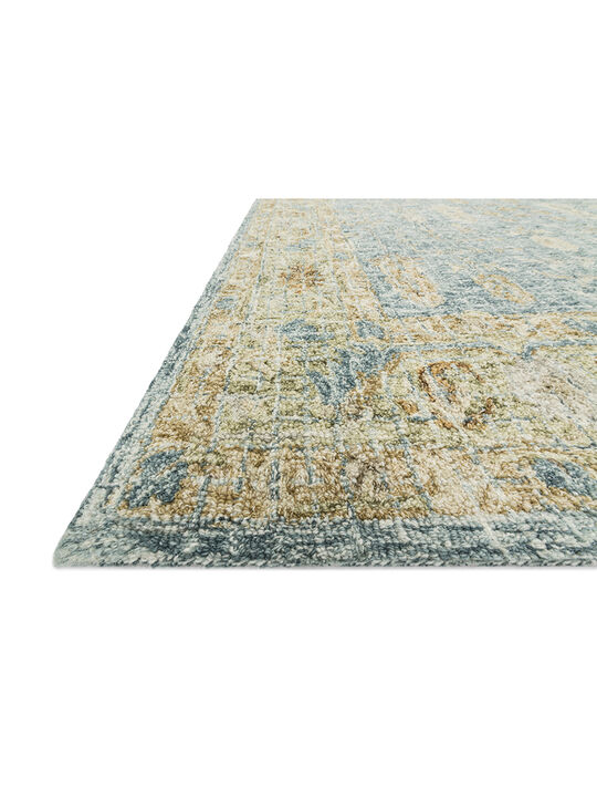 Julian JI05 Blue/Gold 18" x 18" Sample Rug