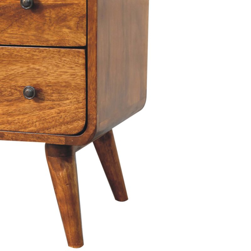 Artisan Furniture Solid Wood Curved Nordic Charm Console
