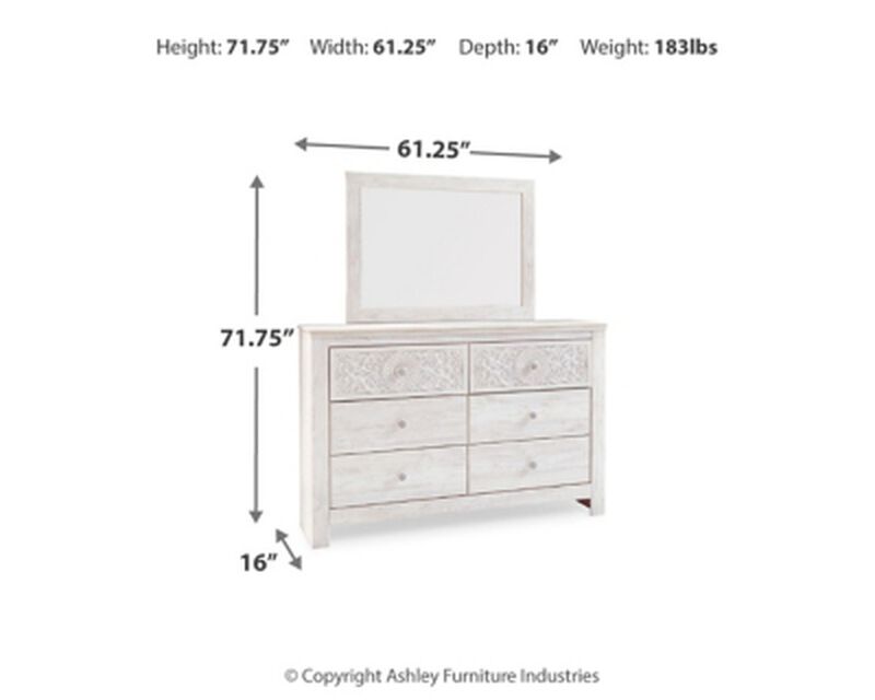Paxberry Dresser and Mirror