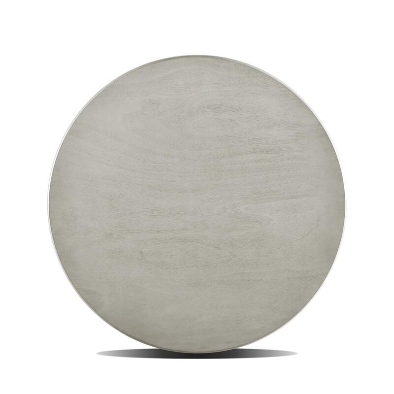 New Classic Furniture Furniture Pascal 47 Wood Round Dining Table in Driftwood