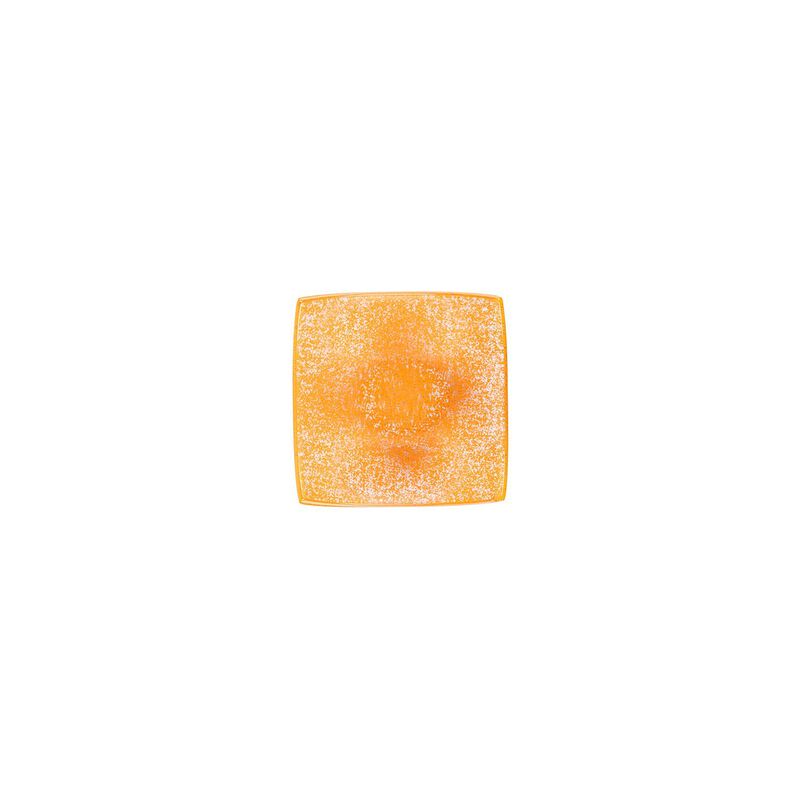 Glass Dinnerware 5.75" x 5.75" x h:2" 7 oz. Square Orange Glass Bowl (Set of 4)