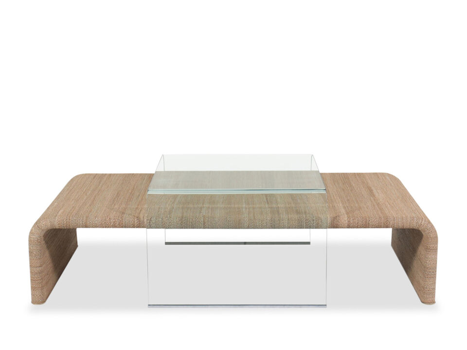 Amani Rope and Glass Cocktail Table