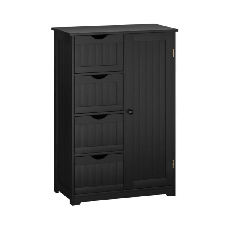 Hivvago Standing Indoor Wooden Cabinet with 4 Drawers