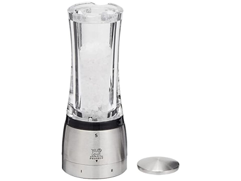 Daman Shaftless 6.5 Inch Salt Mill, Stainless Steel