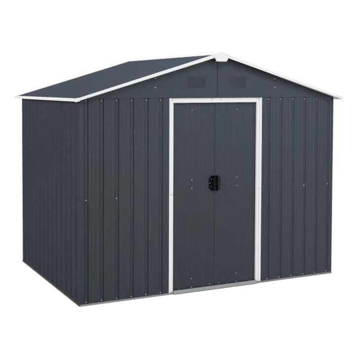 Hivvago Outside Storage Shed with Lock Air Window