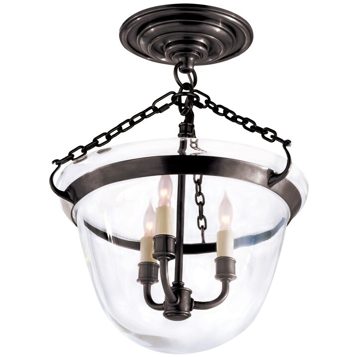 Country Semi-Flush Jar Lantern