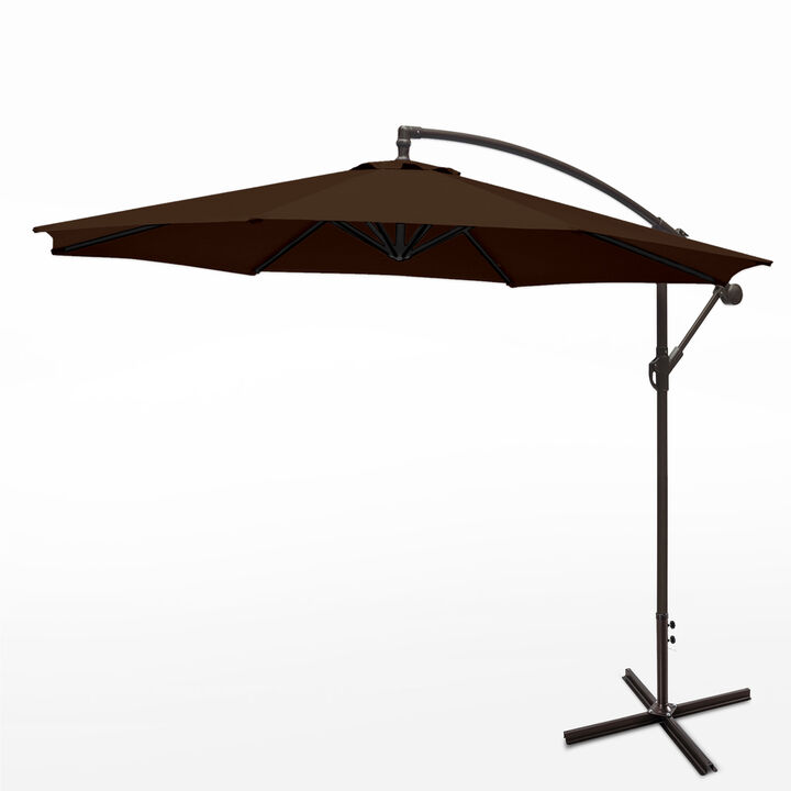 WestinTrends Westintrends 10 ft. Outdoor / Patio Cantilever Hanging Umbrella