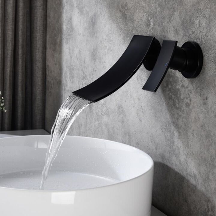 Wall Mounted Bathroom Waterfall Faucet Modern & Elegant Design