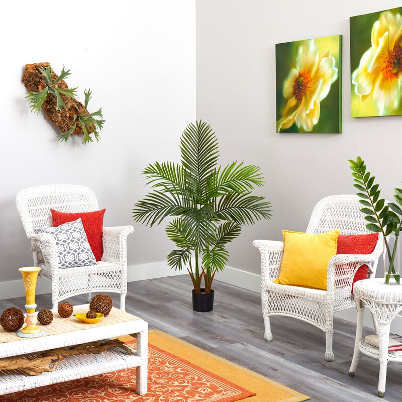 Hivvago 54 Inches Areca Palm Artificial Tree