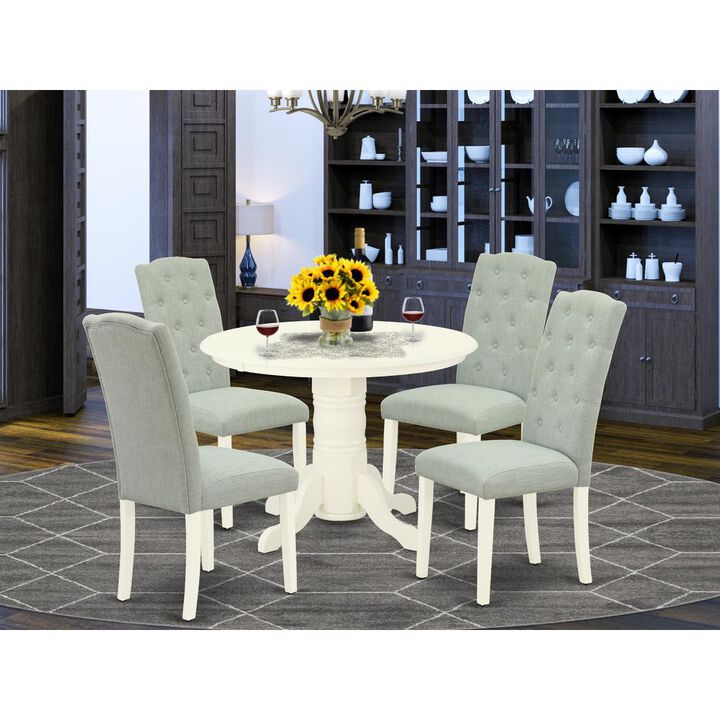Dining Room Set Linen White
