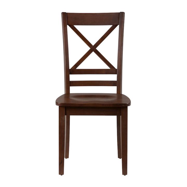 Jofran Simplicity Solid Wood Classic Cross-Back Dining Chair (Set of 2)