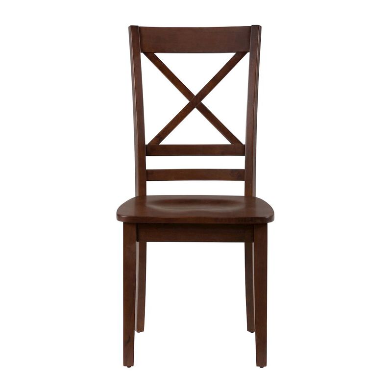 Jofran Simplicity Solid Wood Classic Cross-Back Dining Chair (Set of 2)