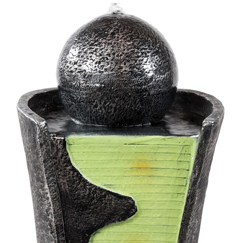Sunnydaze Electric Art Deco Rippling Stream Outdoor Water Fountain - 39 in