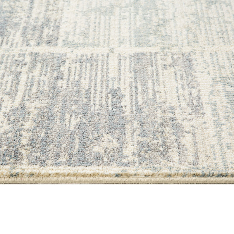 Jordan Aly Light Blue Modern Geometric Area Rug 7'10" x 10'2"
