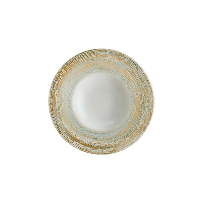 Patera dia.11" h:2.5" 14 oz. Round Decorated Porcelain Bowl (Set of 2)