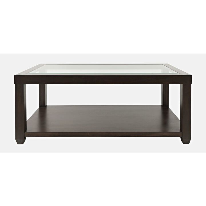 Jofran Urban Icon Contemporary Rectangular Glass Inlay Coffee Table