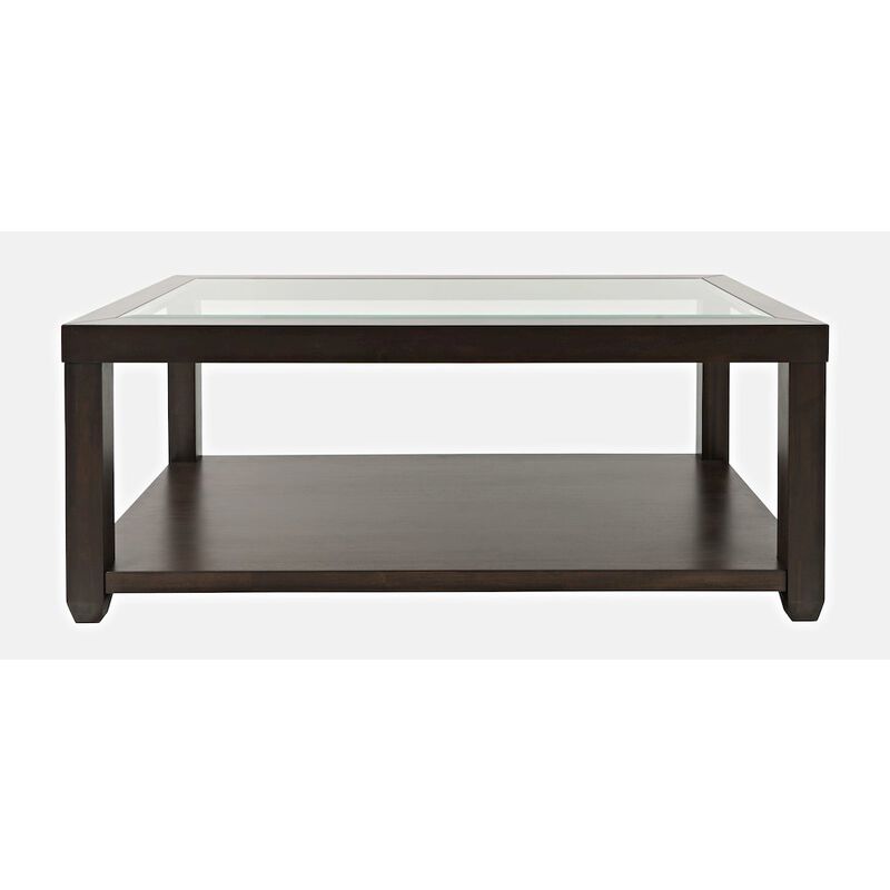 Jofran Urban Icon Contemporary Rectangular Glass Inlay Coffee Table