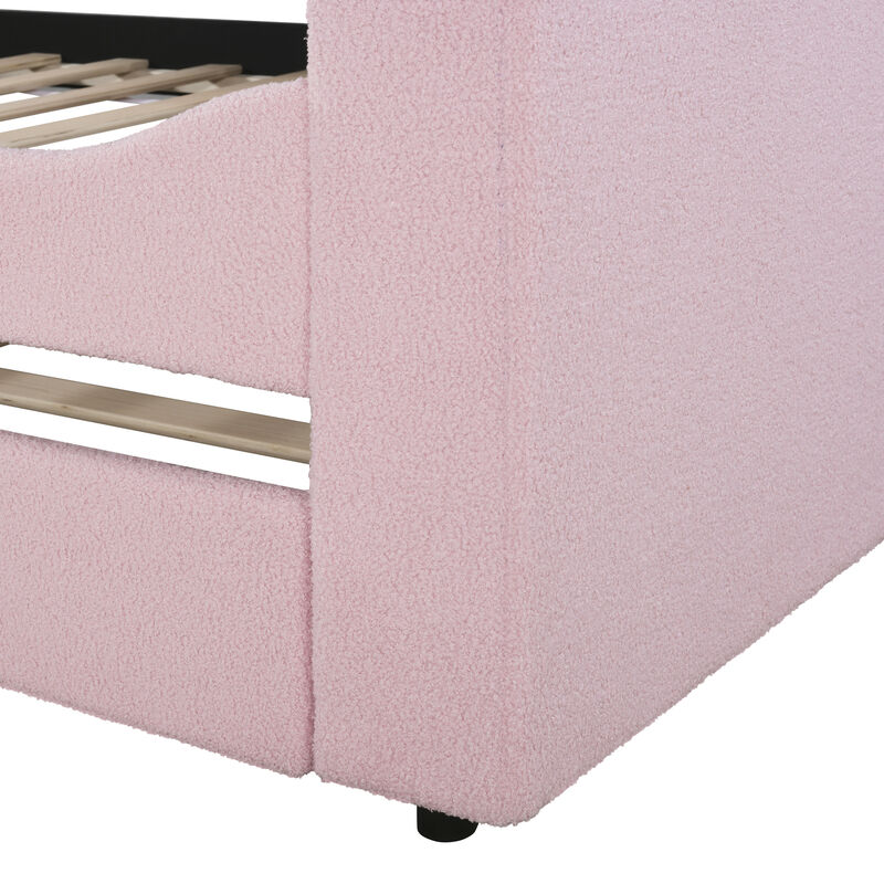 Merax Upholstered Daybed with Storage Armrests