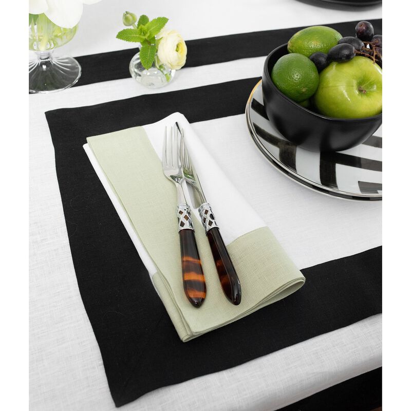 Solino Home 100% Pure Linen 14 x 19 Inch Placemats Set of 4 | Contempo