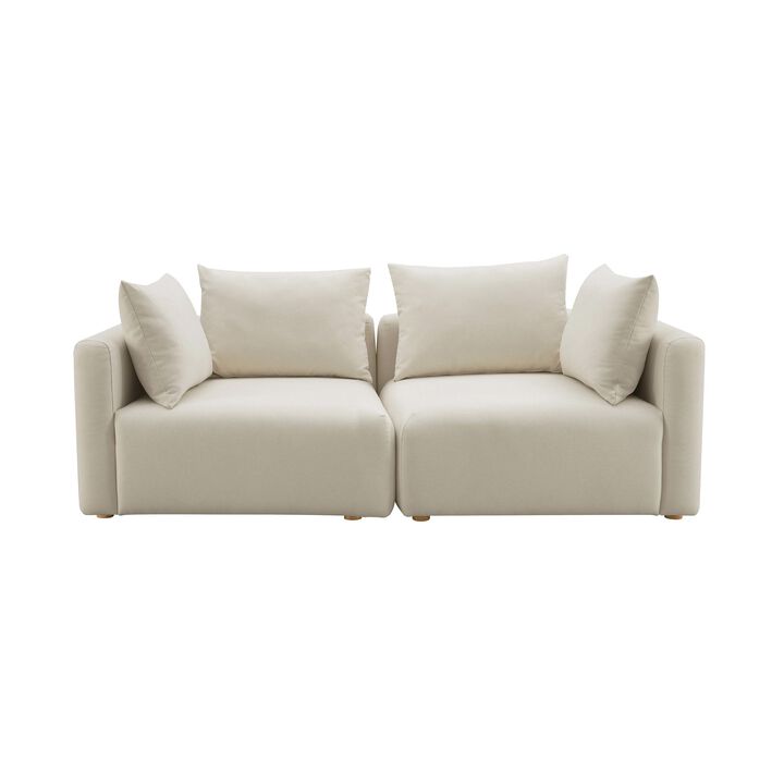 Hangover Cream Loveseat
