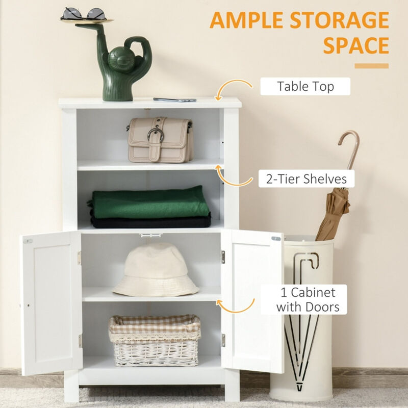 Bathroom Storage Cabinet with Shelves & Doors for Organized Bathroom Essentials