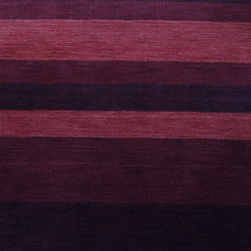 RUGSOTIC CARPETS HAND KNOTTED LOOM WOOL ECO-FRIENDLY AREA RUGS  - 8'x10', Rectangle, Rust Color, Contemporary Modern Design, High Pile Thick Handmade Anti Skid Rugs for Living Room (L0B904)