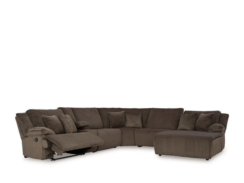 Top Tier 6-Piece Reclining Sectional with Chaise