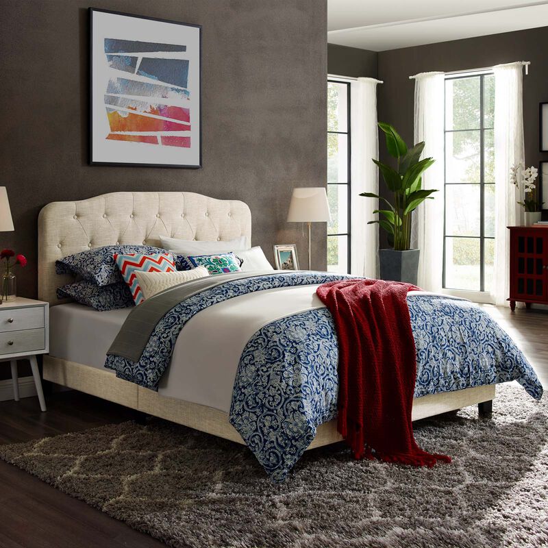 Modway - Amelia Queen Upholstered Fabric Bed