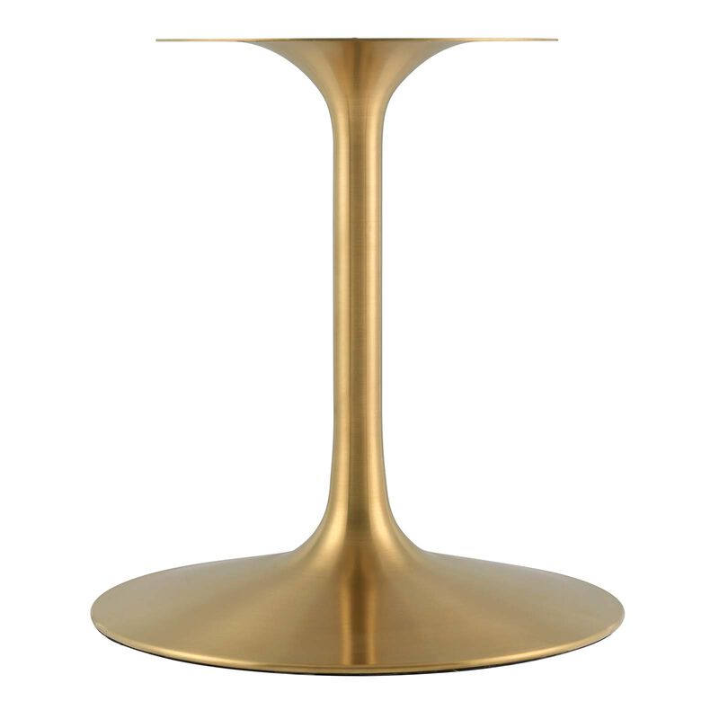 Modway - Lippa 78" Oval Artificial Marble Dining Table Gold Black