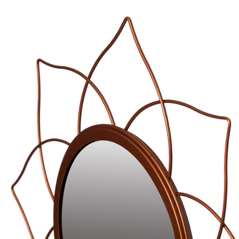 Set of 2 Circle Mirror Gold Metal Frame