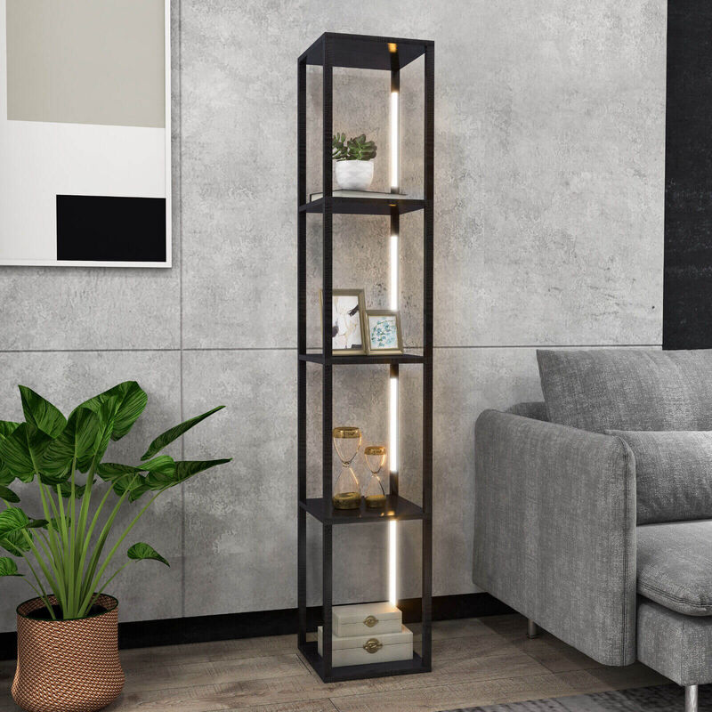 64 Inches Floor Lamp with 3-Level Dimmable LED Bulbs and Rotatable LED Poles