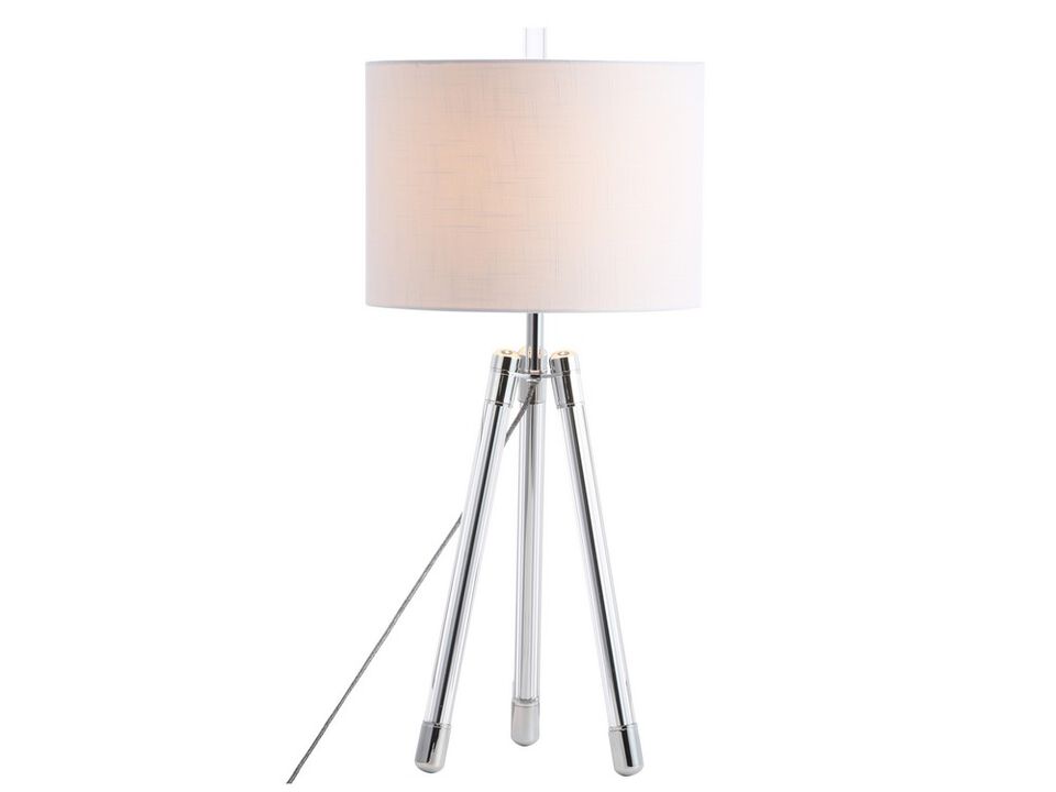 Wyman Surveyor's Tripod Crystal/Metal LED Table Lamp