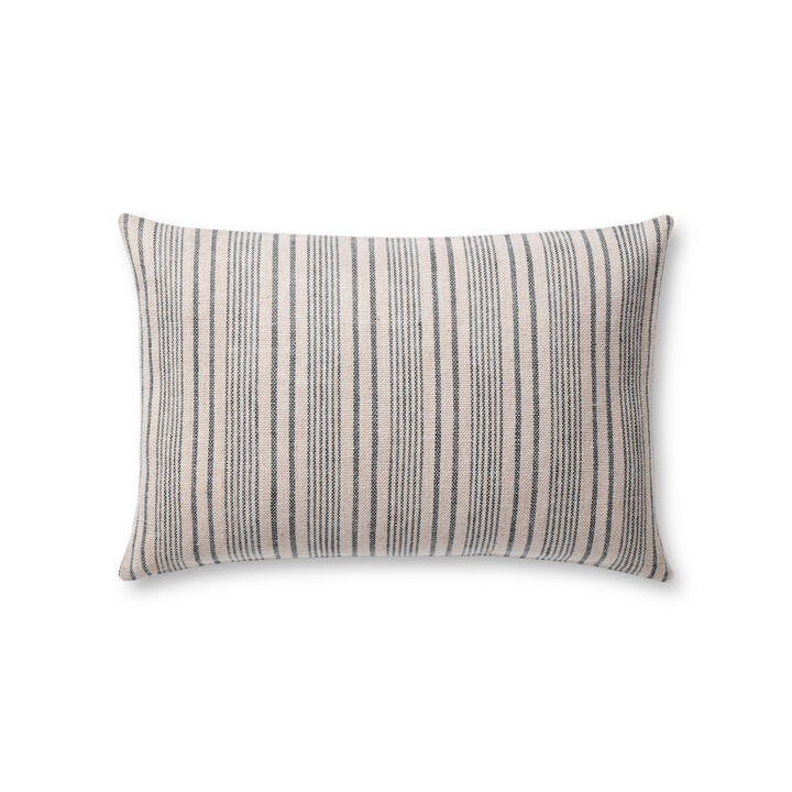 Elaine PMH0031 Beige/Navy 13''x21'' Cover Only by Magnolia Home by Joanna Gaines x Loloi