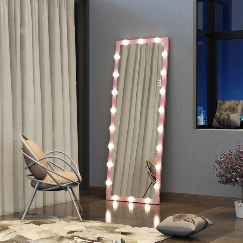 Full Length Hollywood Mirror with Lights & Touch Control