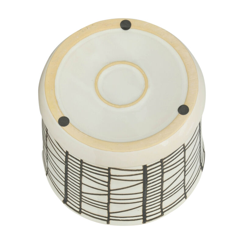 Planter W/ Saucer, Beige