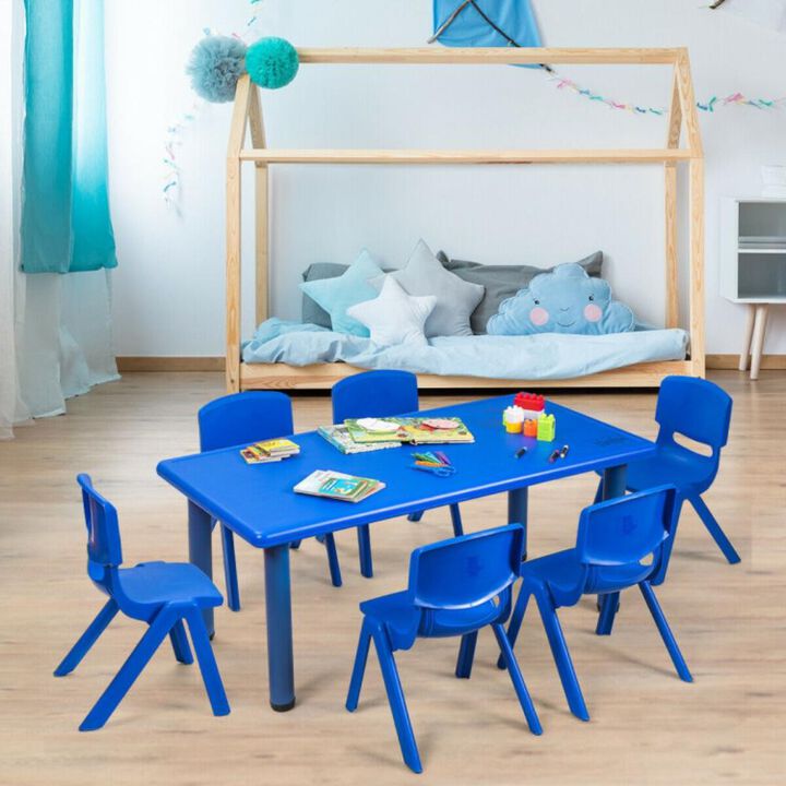 Hivvago 6-pack Kids Plastic Stackable Classroom Chaira