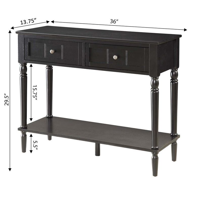 Convience Concept, Inc. French Country Two Drawer Hall Table