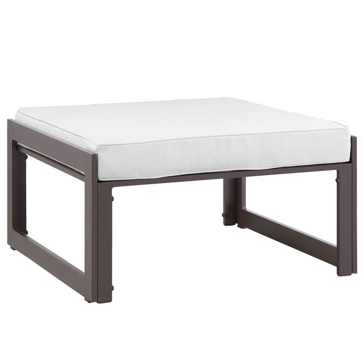 Fortuna Outdoor Patio Ottoman-Benzara