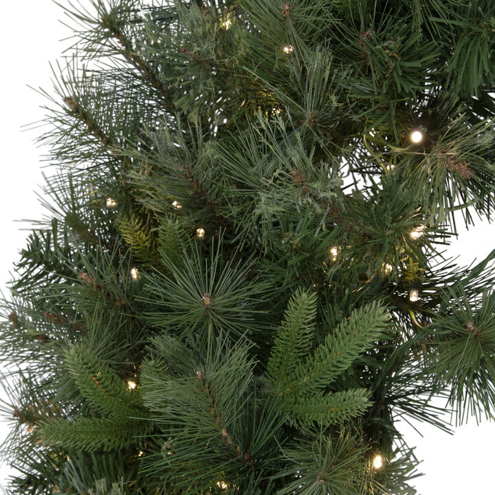 Pre-Lit Ashcroft Cashmere Pine Commercial Artificial Christmas Wreath - 60-Inch  Warm White Lights