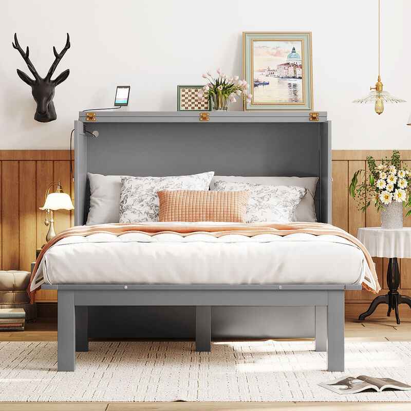 Merax Murphy Bed with Removable Shelves