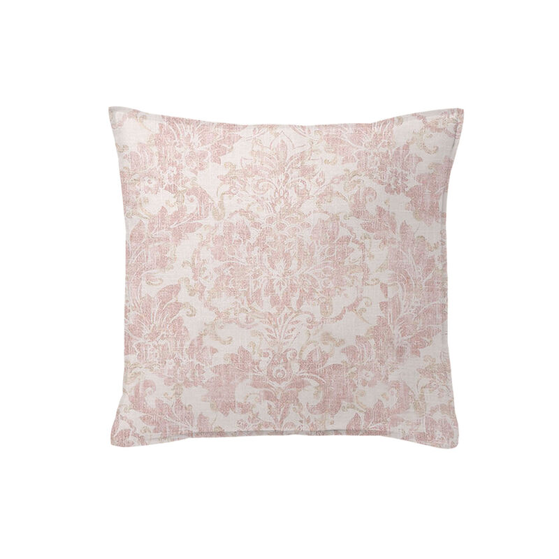 6ix Tailors Fine Linens Damaskus Linen Blush Decorative Throw Pillows