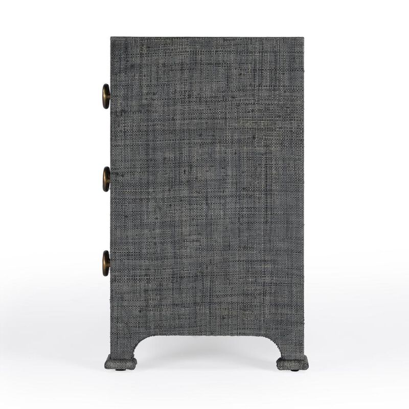 Butler Specialty Chatham Raffia Chest, Charcoal
