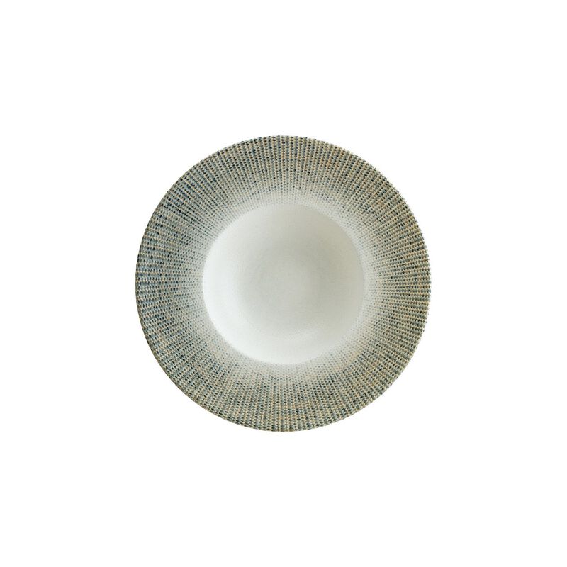 Sway dia.11" h:2.5" 14 oz. Round Decorated Porcelain Bowl (Set of 2)