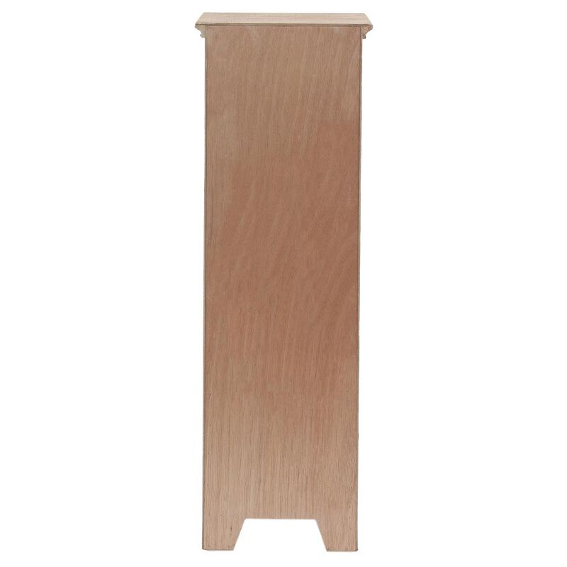 LuxenHome Metal and Wood Tall Tower Cabinet