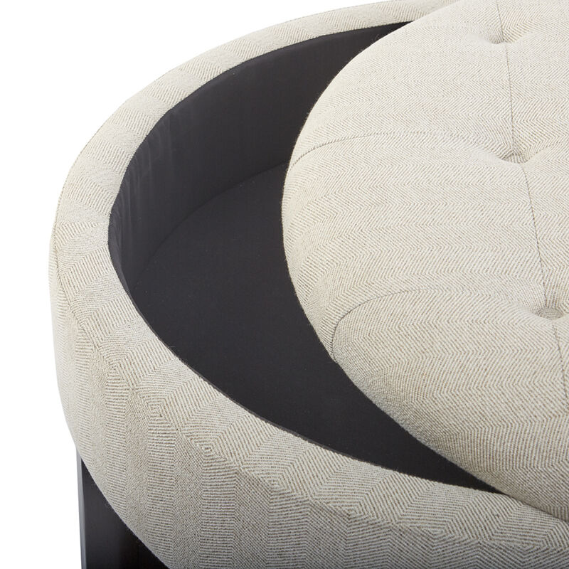 Miller Round Storage Ottoman